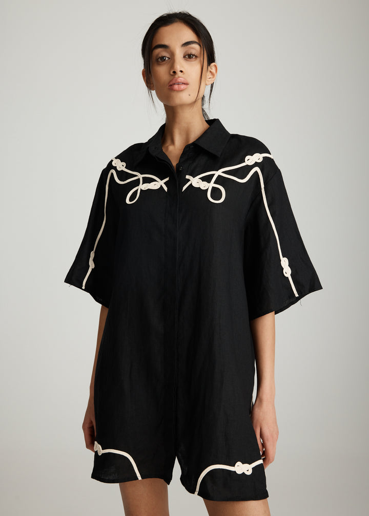 NOMAD APPLIQUE DRESS