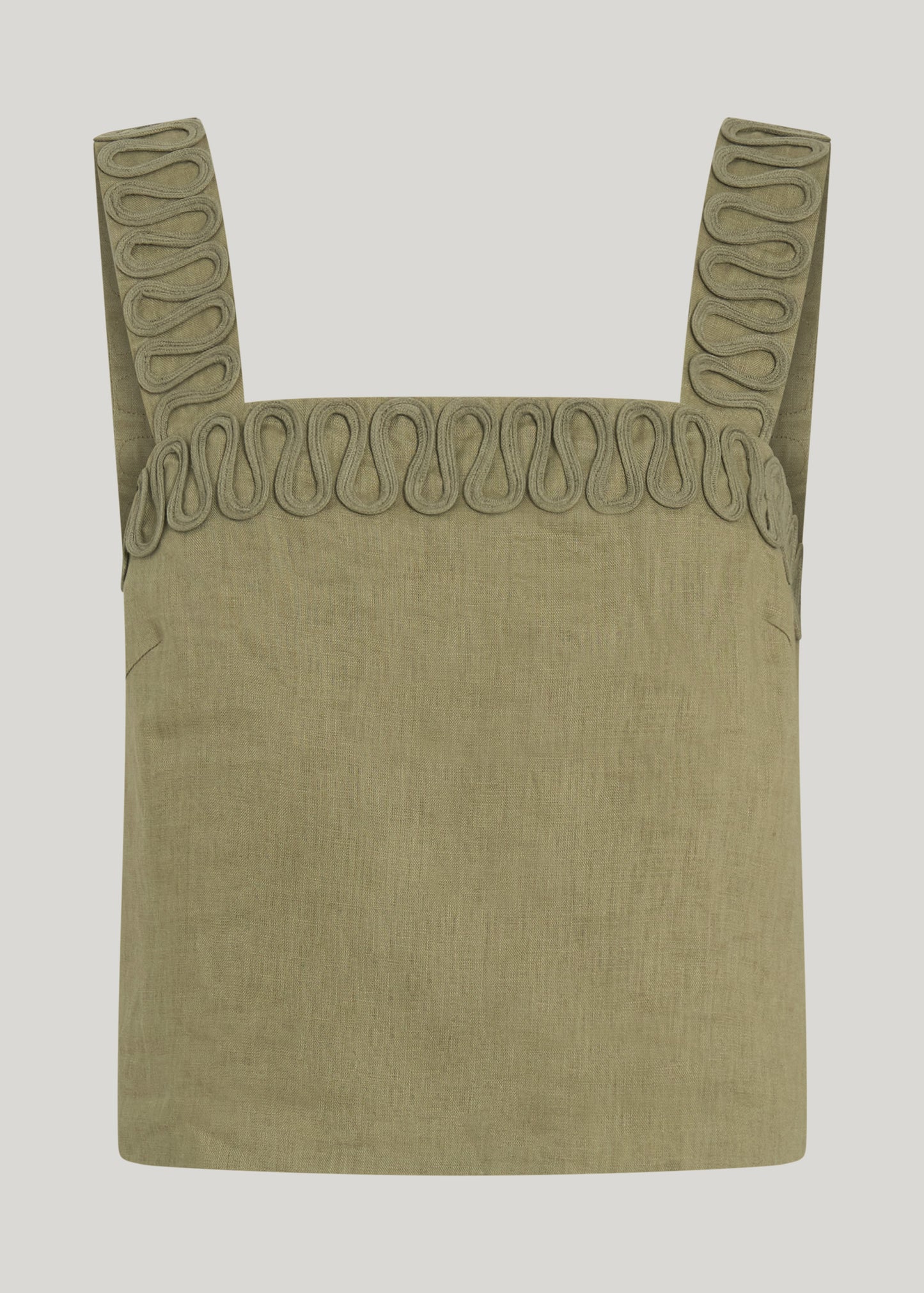 LULU LINEN CROP IN SAGE