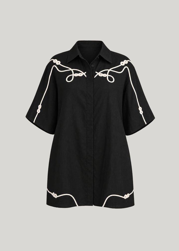 NOMAD APPLIQUE DRESS