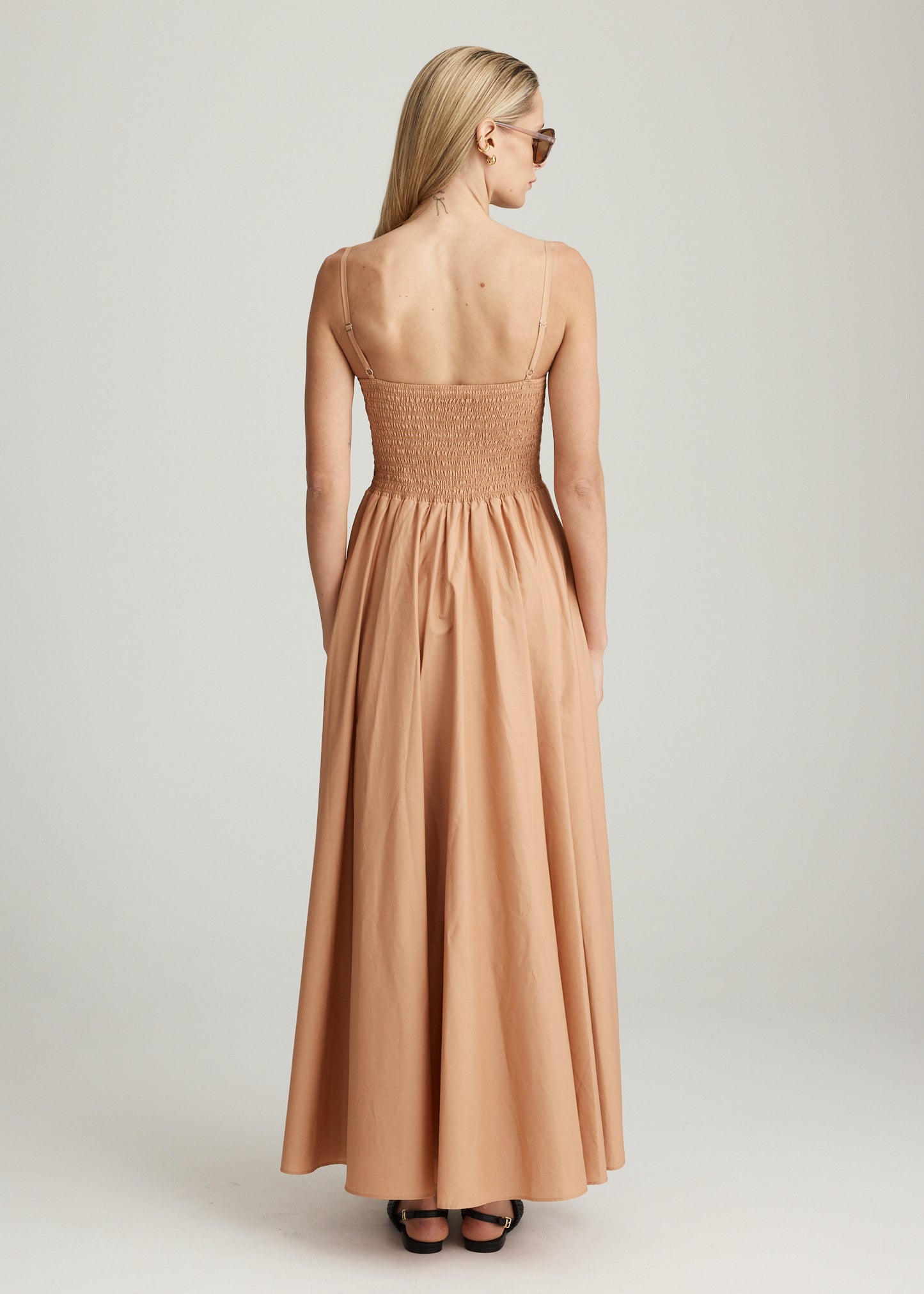 ZELLE SHIRRED MAXI