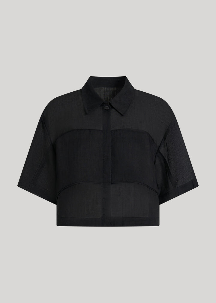 AIRE RAMIE CROP SHIRT