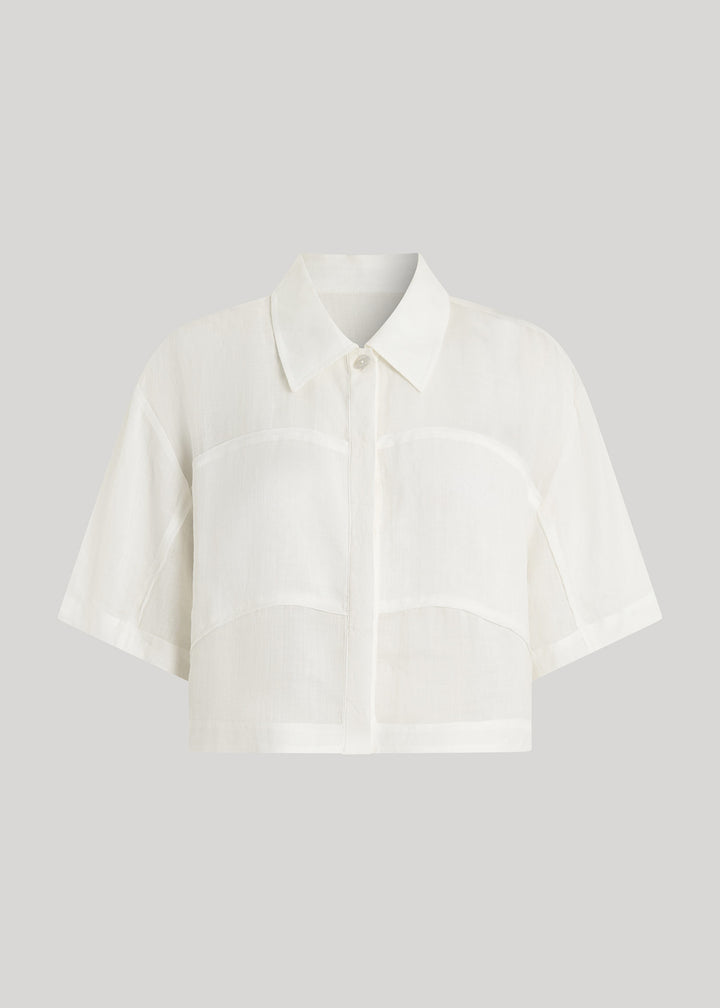 AIRE RAMIE CROP SHIRT
