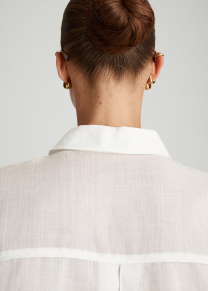 AIRE RAMIE CROP SHIRT