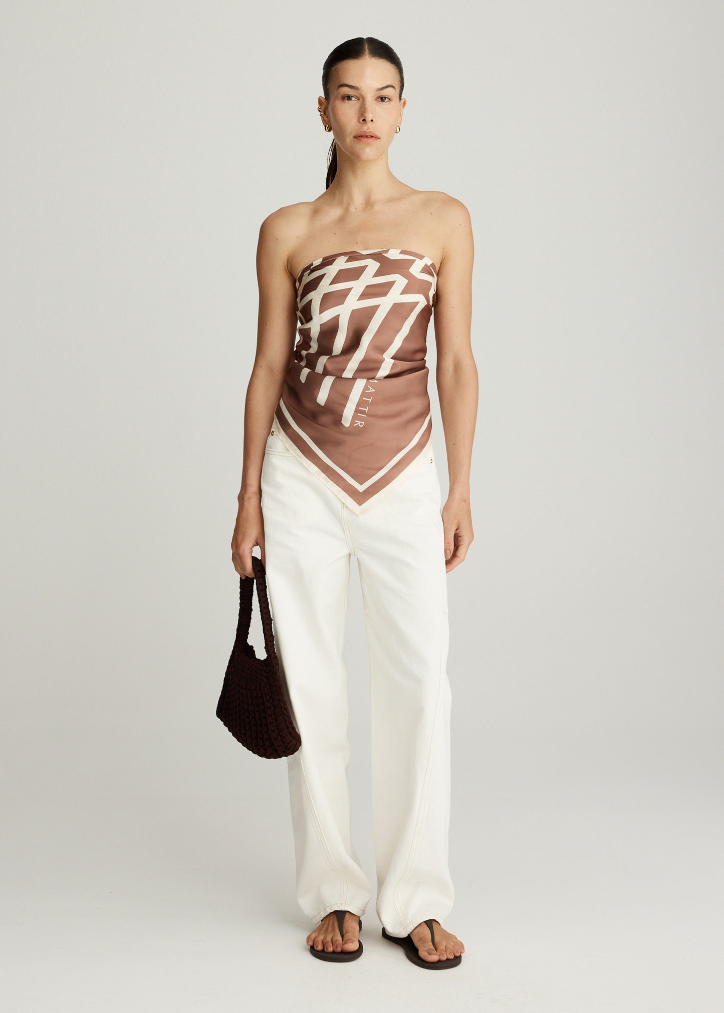 MATTIR SCARF IN COCOA