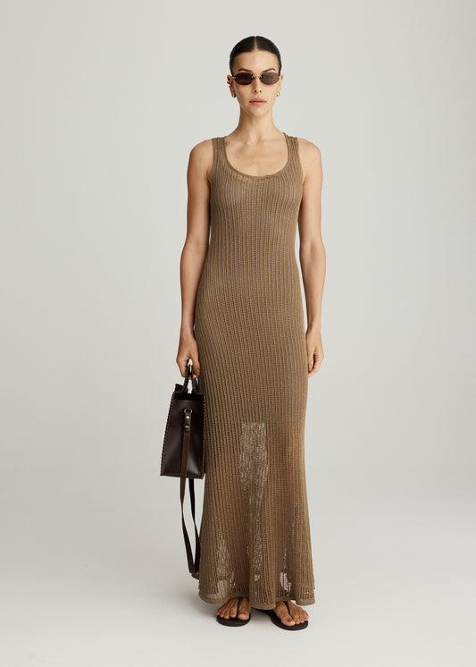 FRANKIE DRESS IN NUTMEG