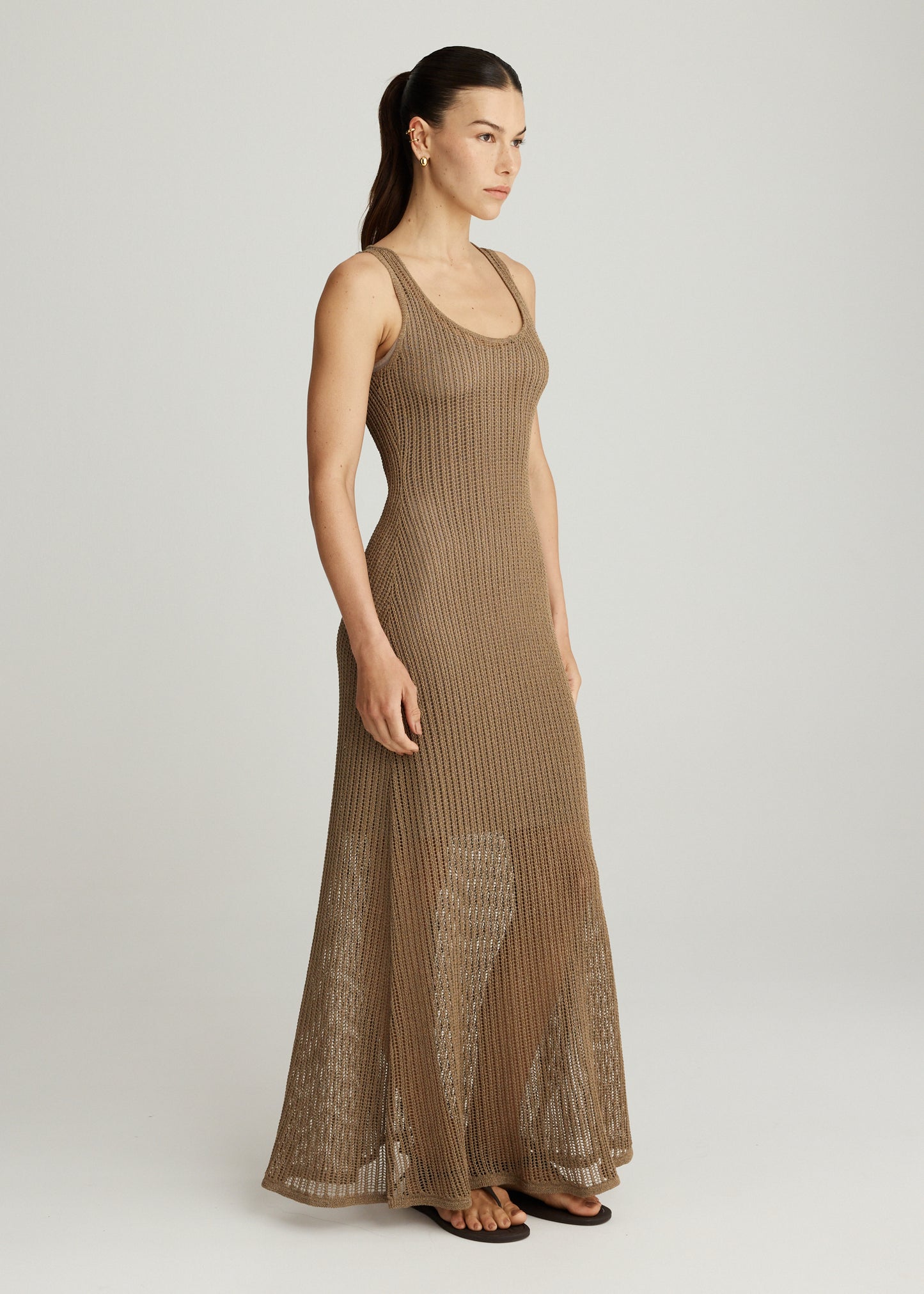 FRANKIE DRESS IN NUTMEG