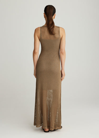 FRANKIE DRESS IN NUTMEG