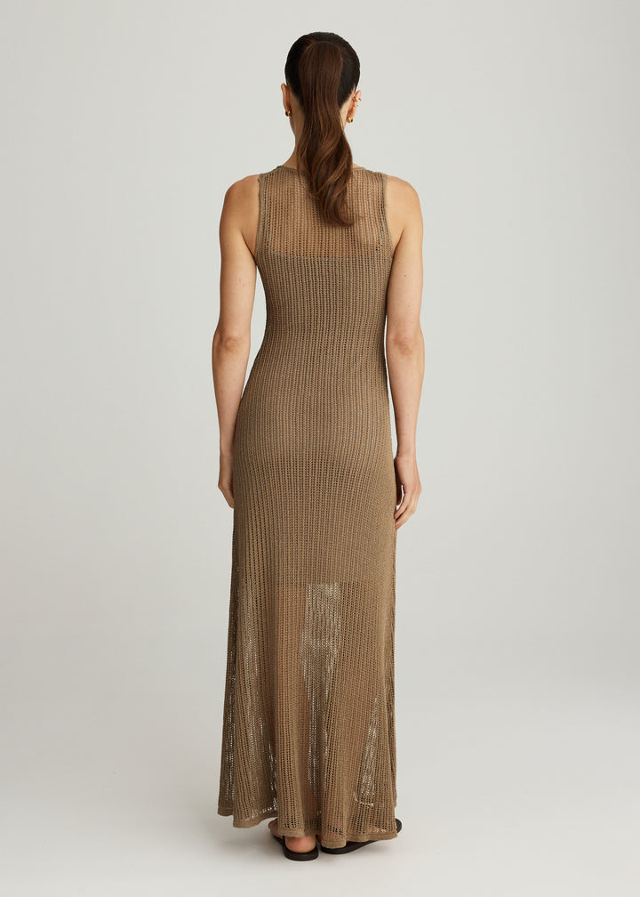 FRANKIE DRESS IN NUTMEG