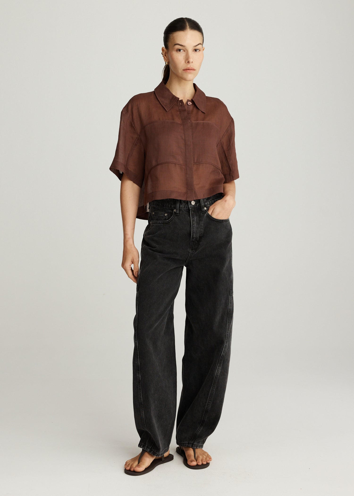 PRE-ORDER AIRE RAMIE CROP IN COCOA