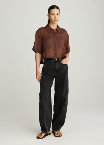 PRE-ORDER AIRE RAMIE CROP IN COCOA