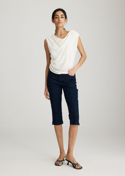 DENIM CAPRI PANT