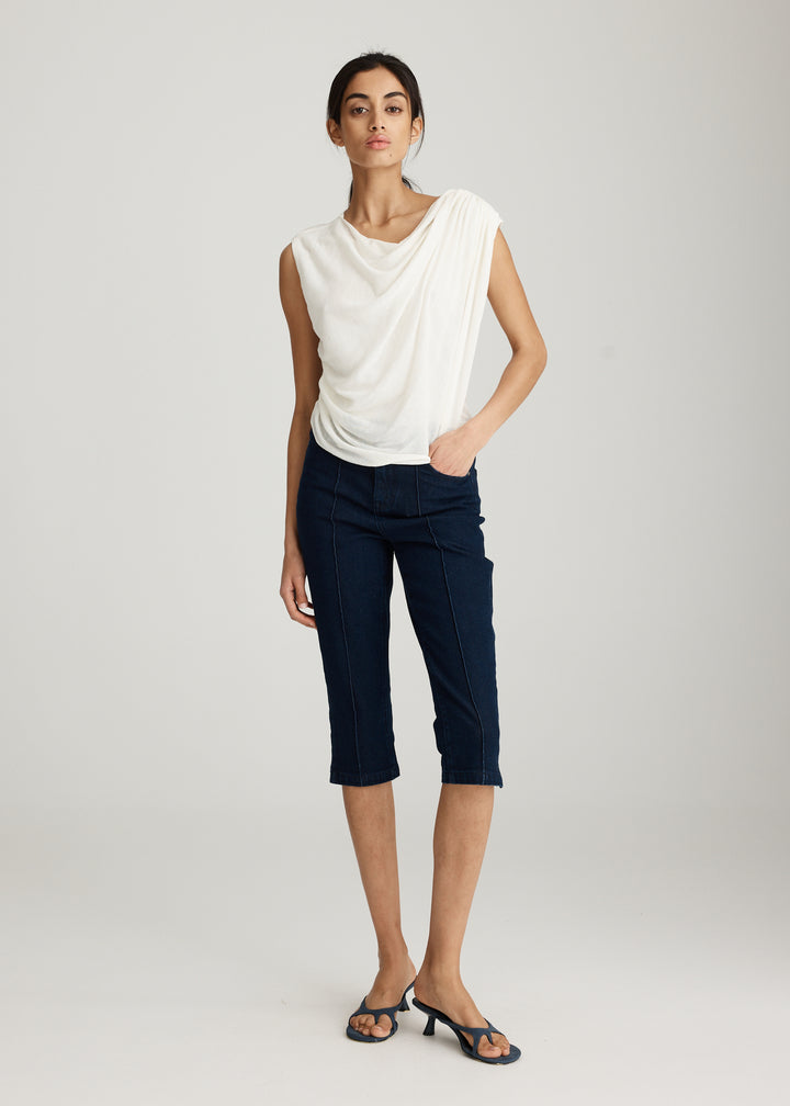 DENIM CAPRI PANT