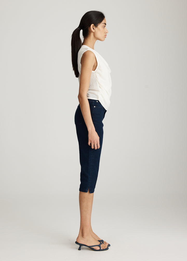 DENIM CAPRI PANT