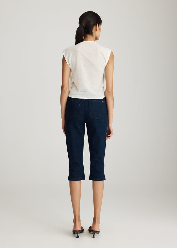 DENIM CAPRI PANT