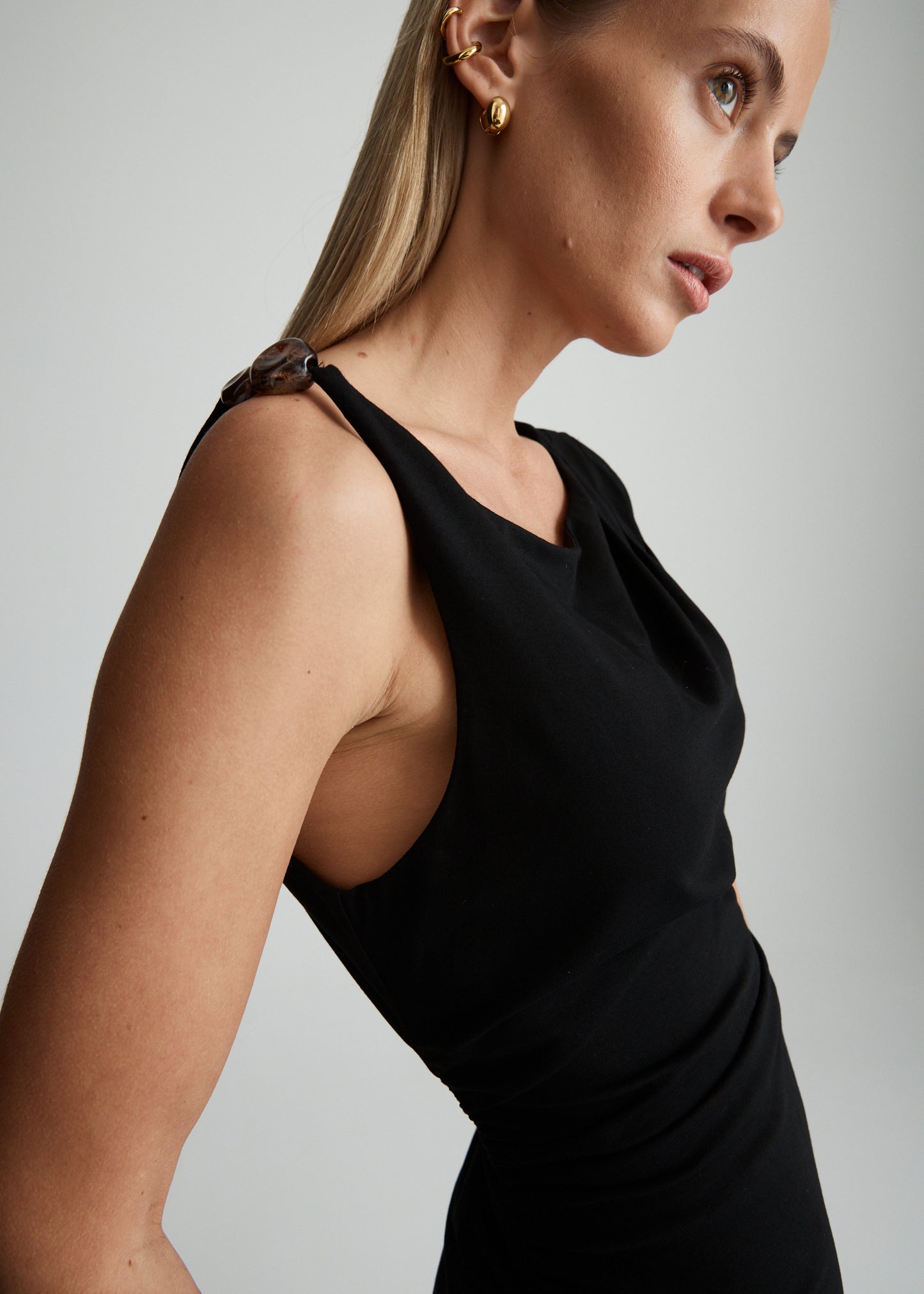 AERA DRAPED DRESS