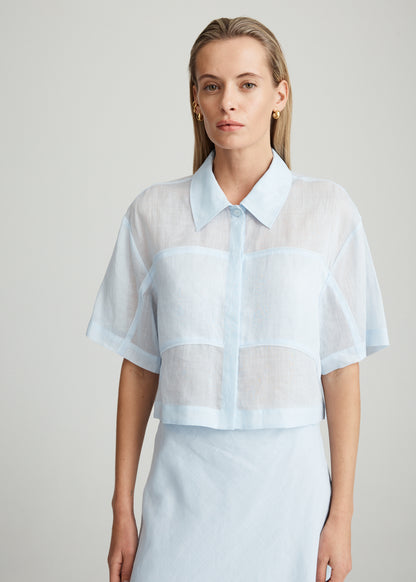 AIRE RAMIE CROP SHIRT