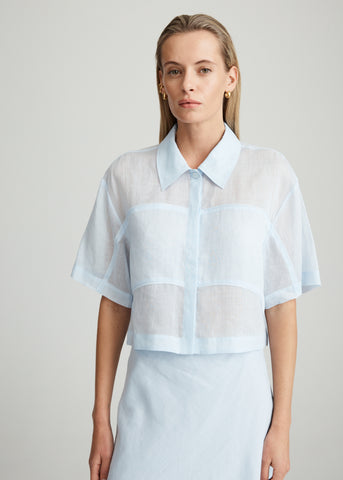 AIRE RAMIE CROP SHIRT