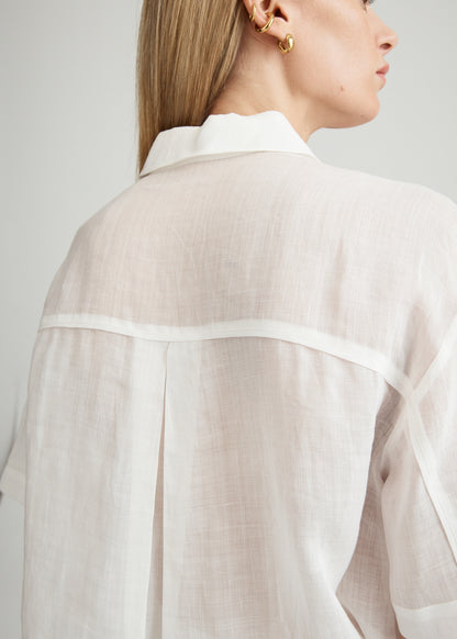 AIRE RAMIE CROP SHIRT