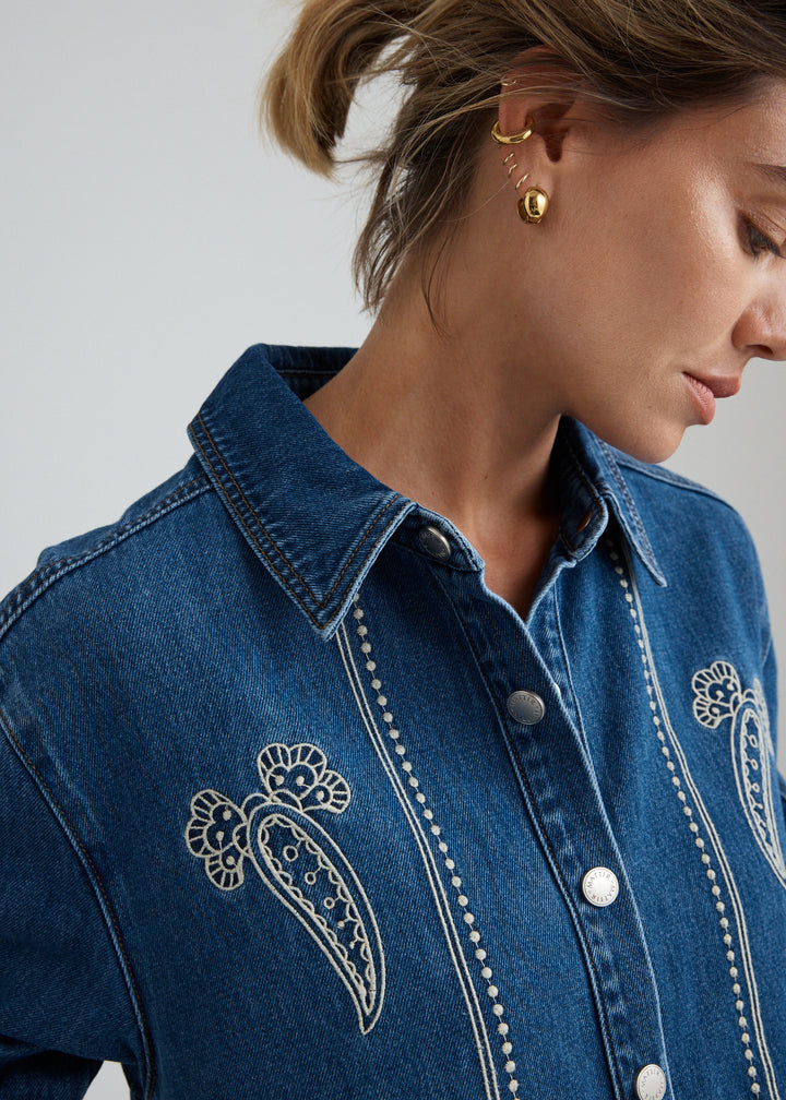 ATLAS EMBROIDERED DRESS