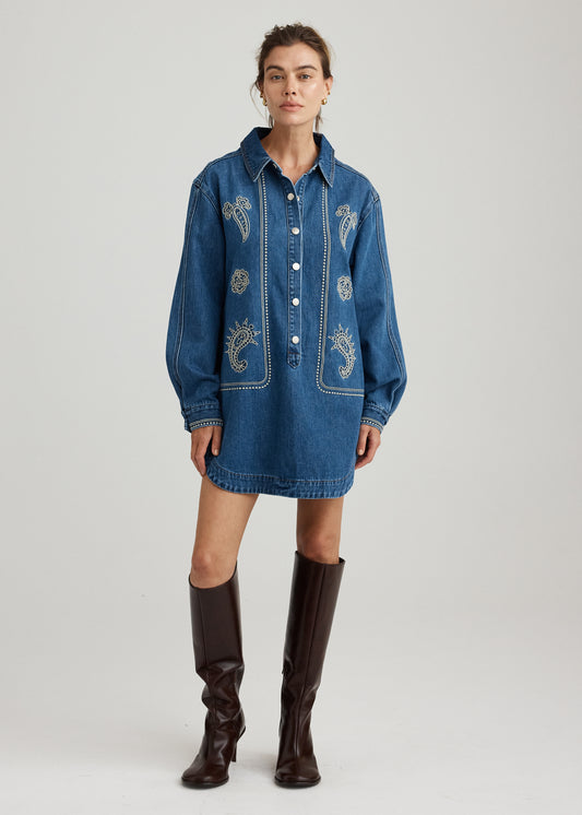 ATLAS EMBROIDERED DRESS