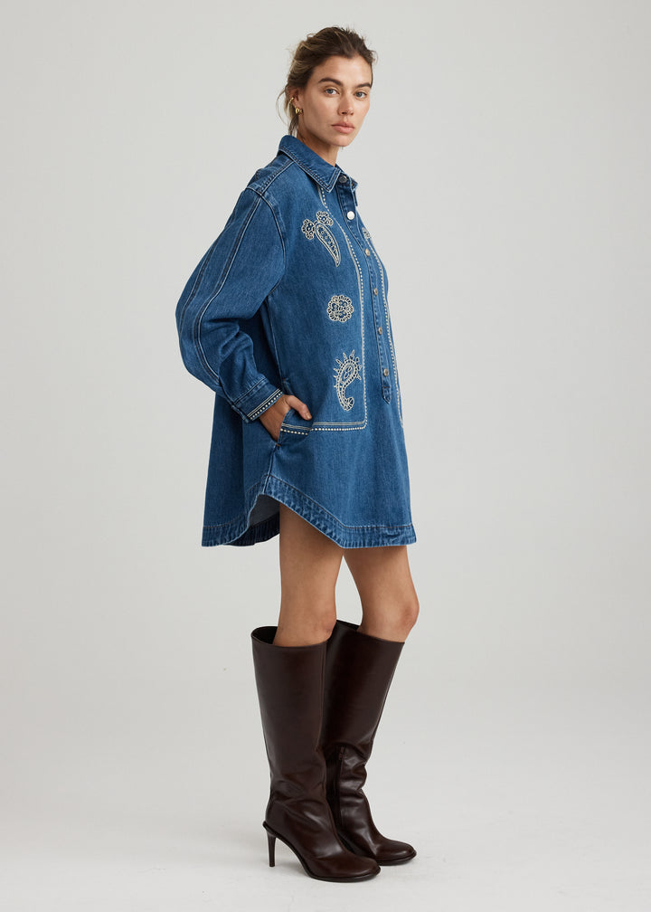 ATLAS EMBROIDERED DRESS