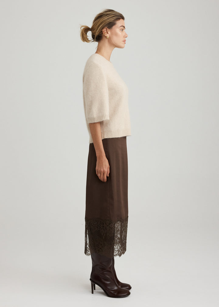 BRUSHED WOOL TEE