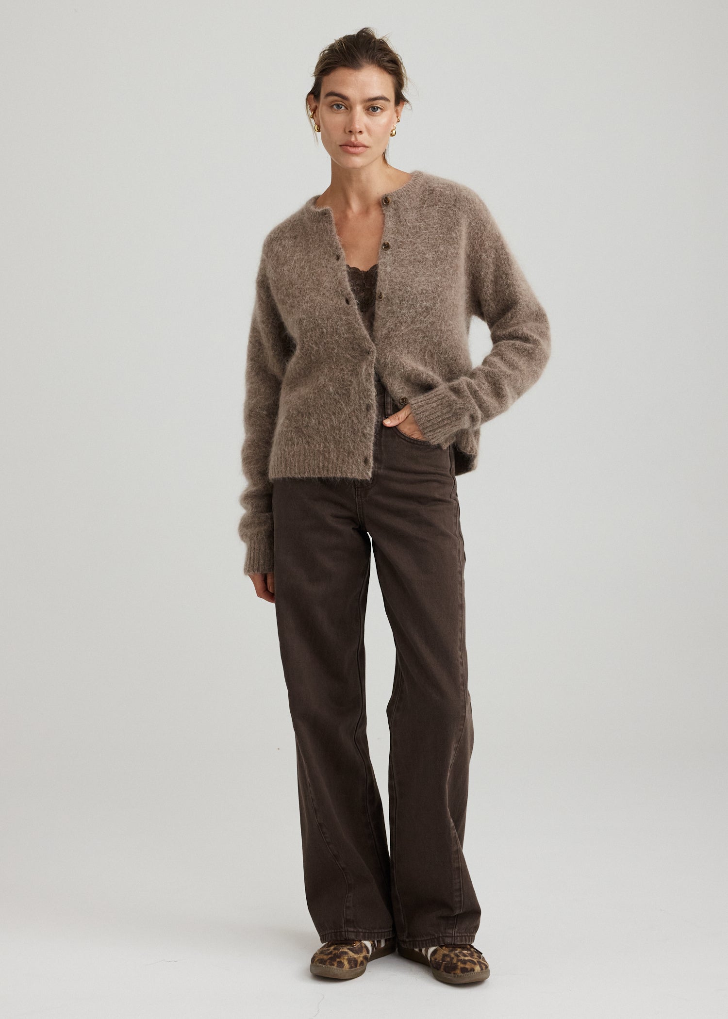 MOHAIR BLEND CARDIGAN