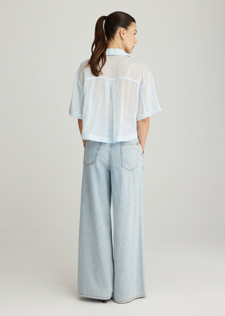 AIRE RAMIE CROP SHIRT