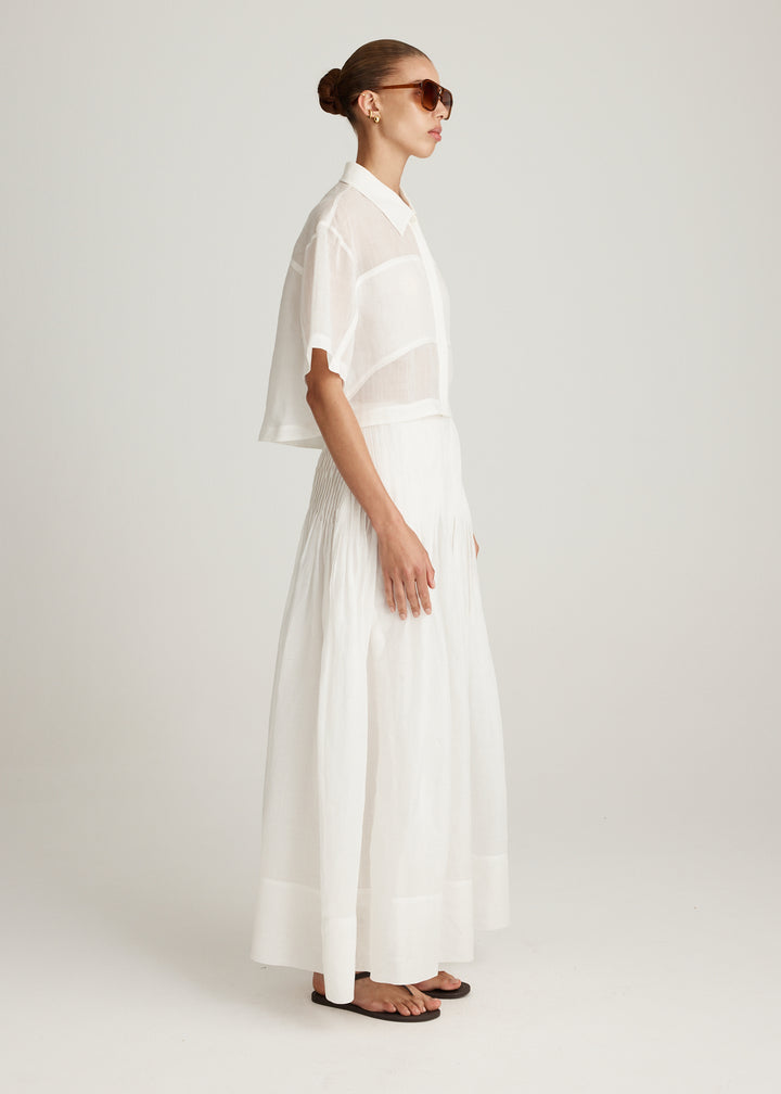 AIRE RAMIE CROP SHIRT