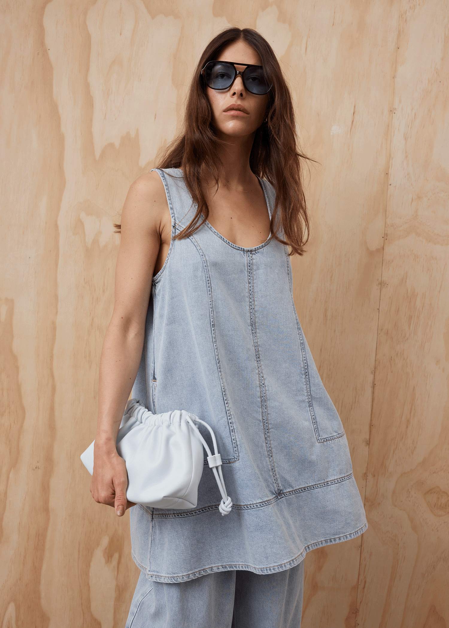 MAJA DRESS IN LIGHT WASH