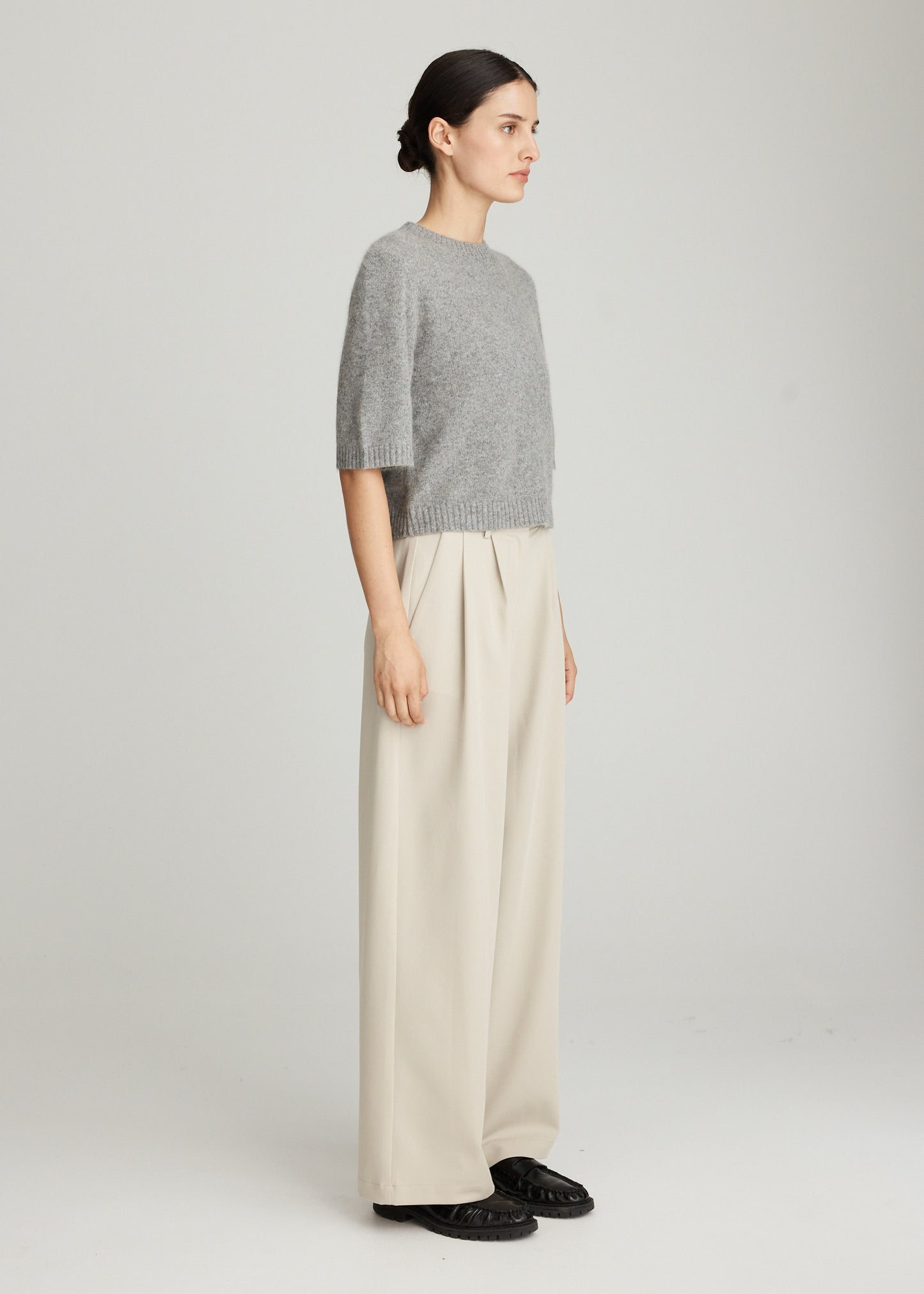 BRUSHED WOOL TEE