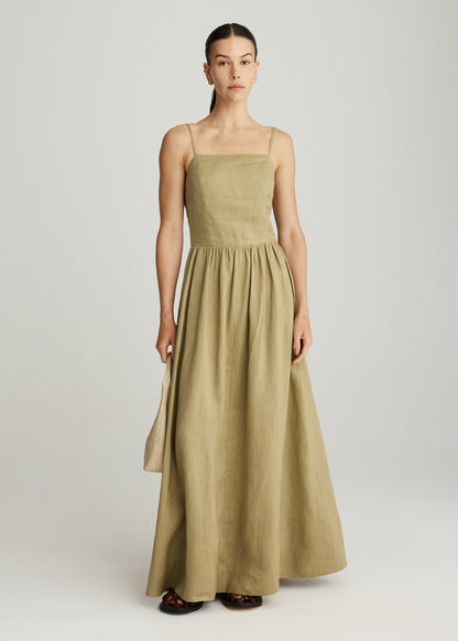 LULU LINEN MAXI IN SAGE