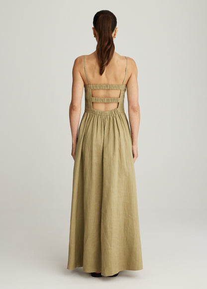 LULU LINEN MAXI IN SAGE