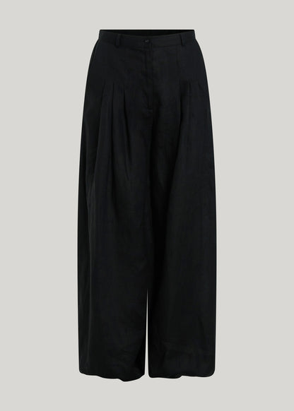 LULU LINEN PANT IN BLACK