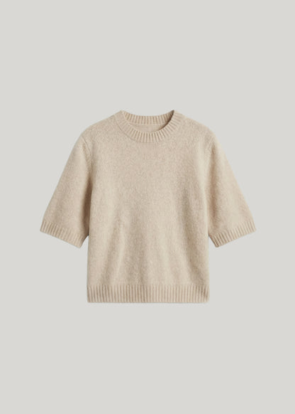 BRUSHED WOOL TEE