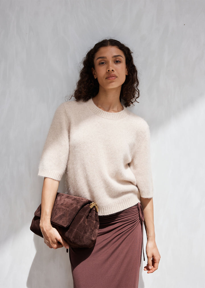 BRUSHED WOOL TEE