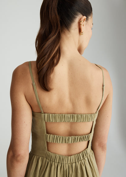 LULU LINEN MAXI IN SAGE