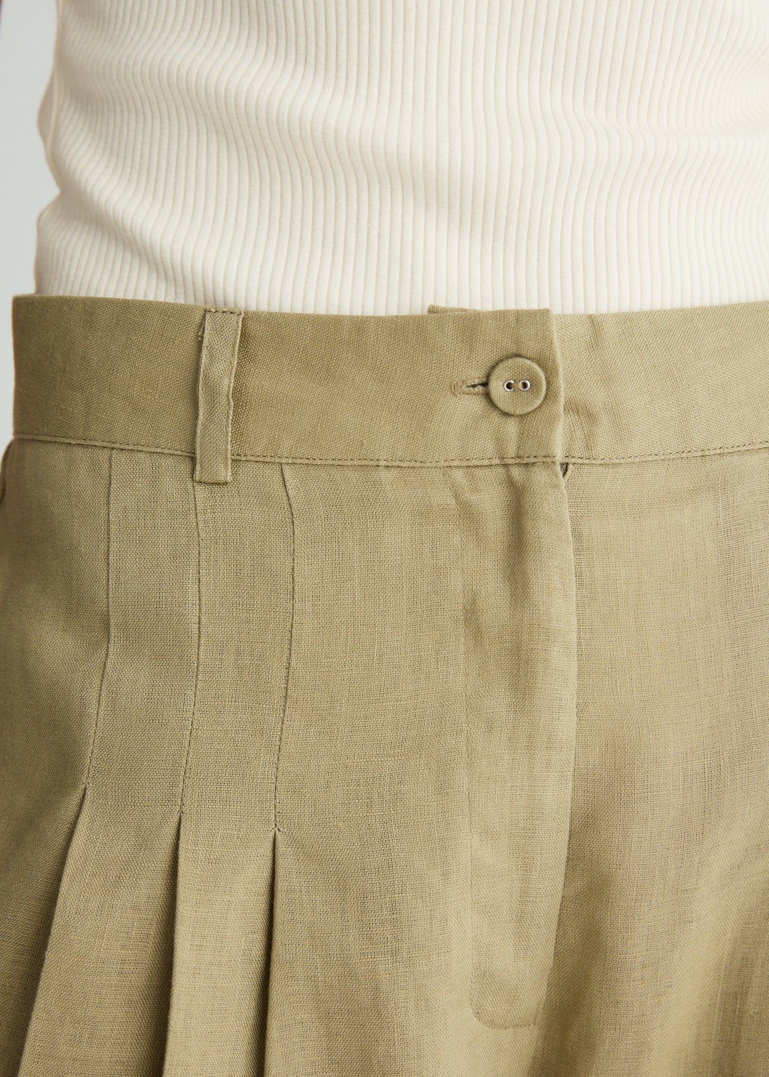 LULU LINEN PANT IN SAGE
