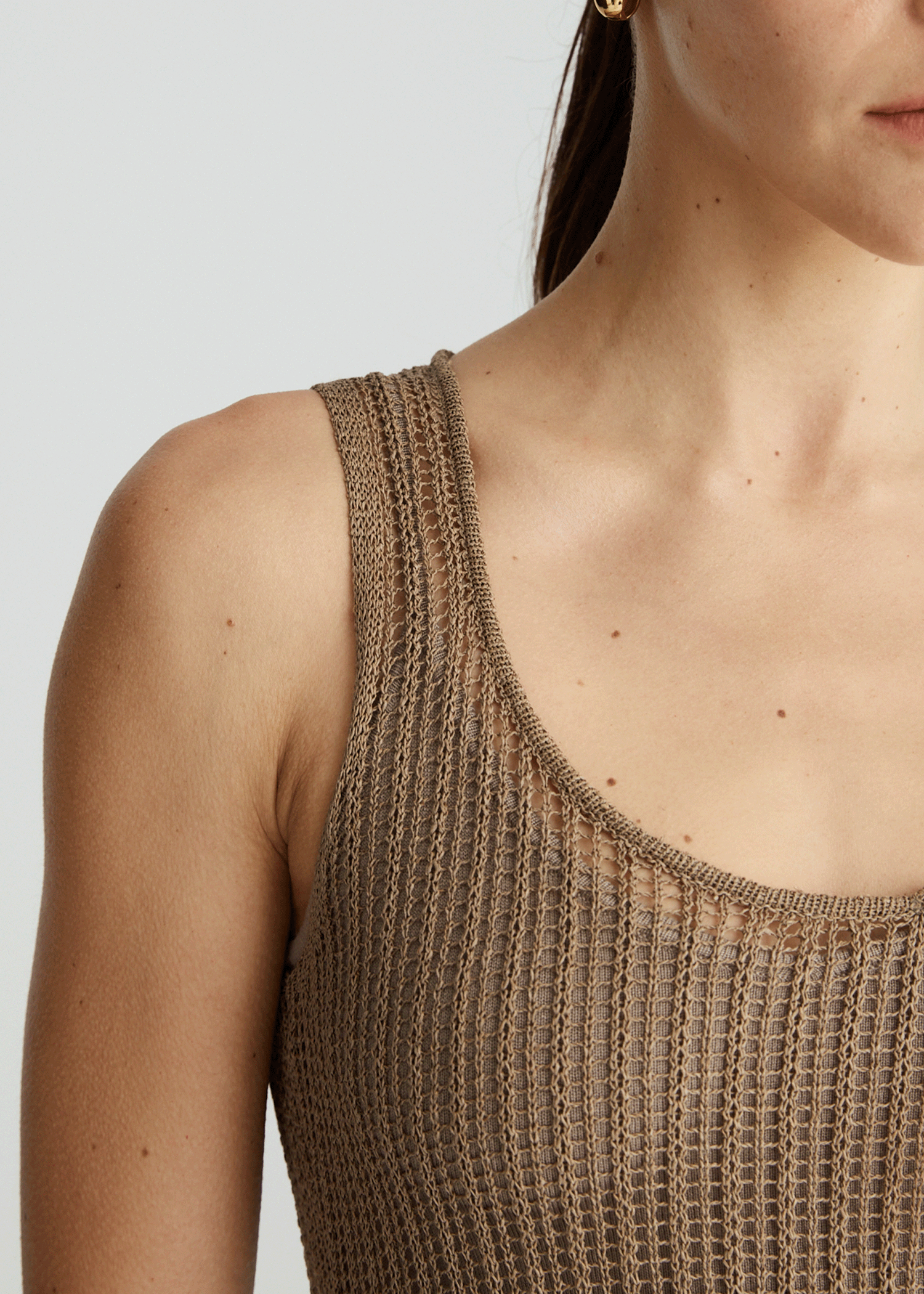 FRANKIE DRESS IN NUTMEG