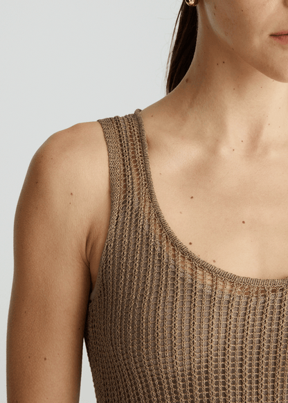 FRANKIE DRESS IN NUTMEG