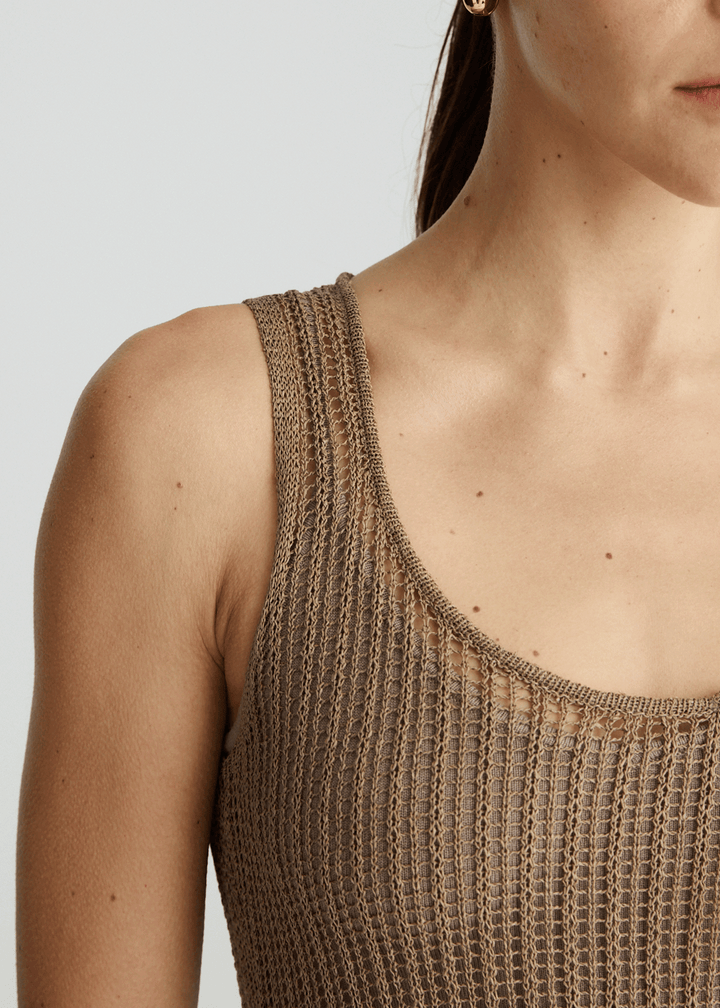 FRANKIE DRESS IN NUTMEG