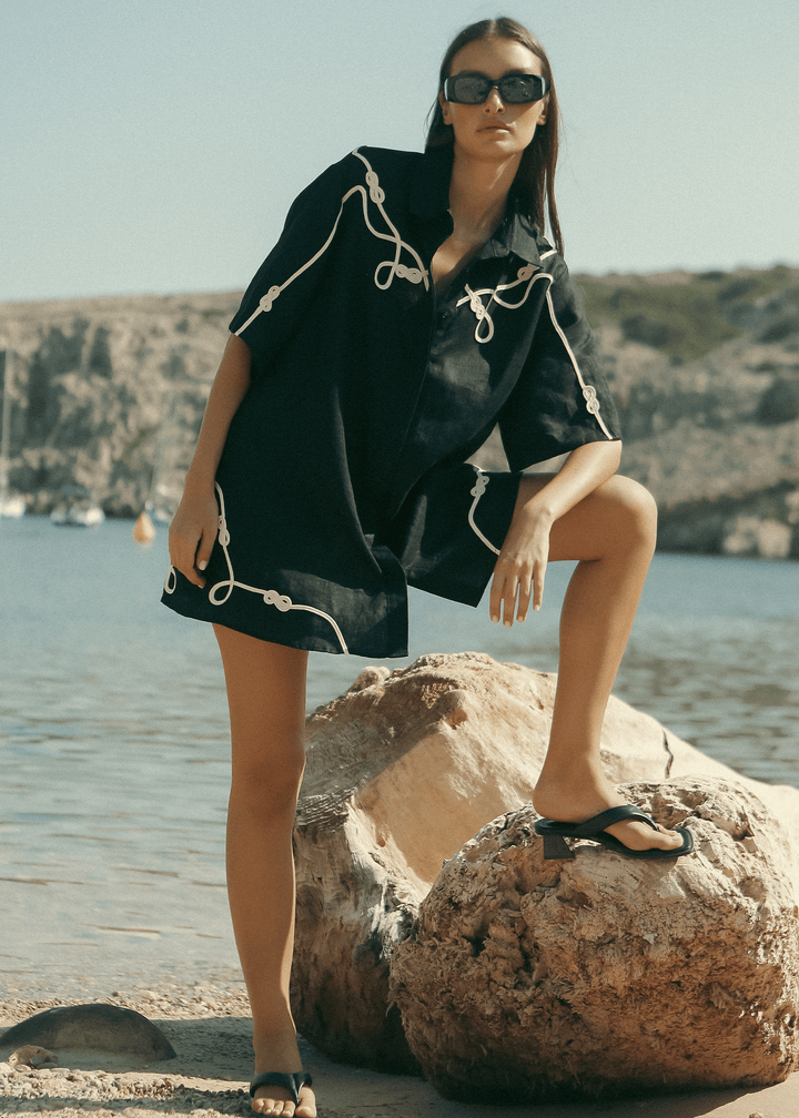 NOMAD APPLIQUE DRESS