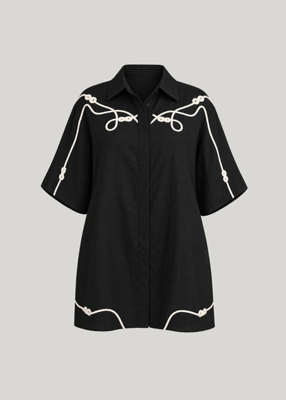 NOMAD APPLIQUE DRESS