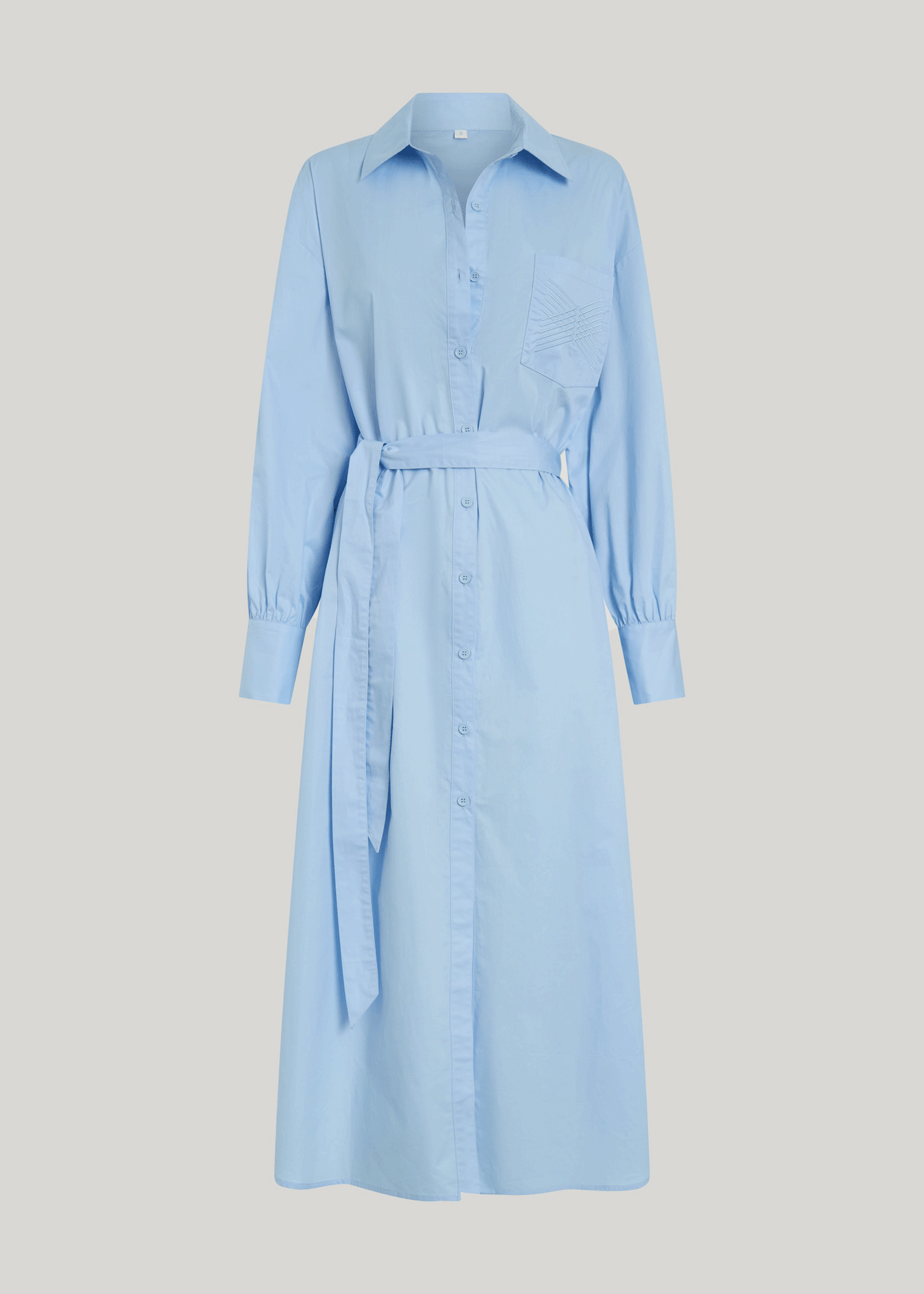 RUSH SHIRT DRESS IN AZURE BLUE