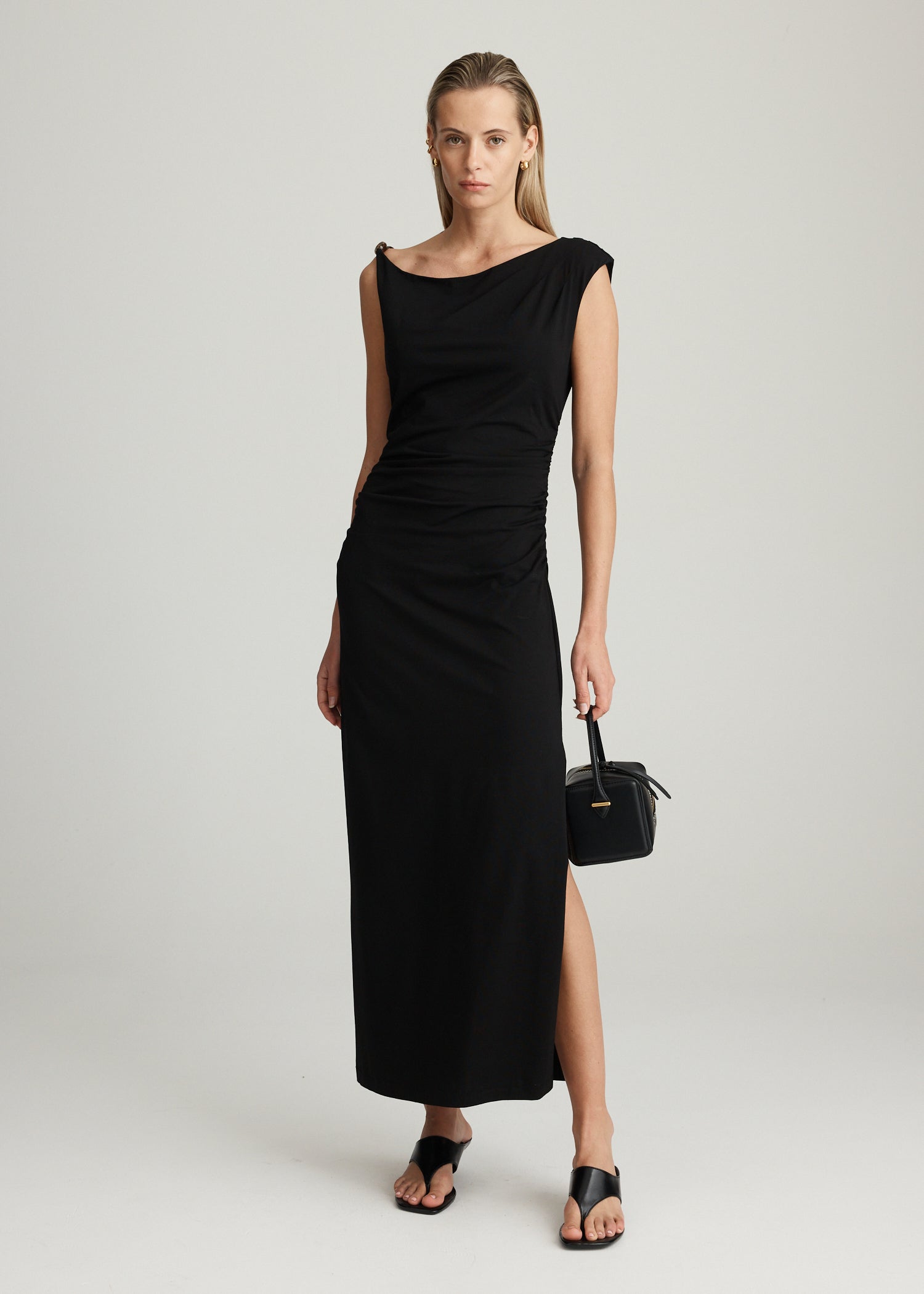 AERA DRAPED DRESS