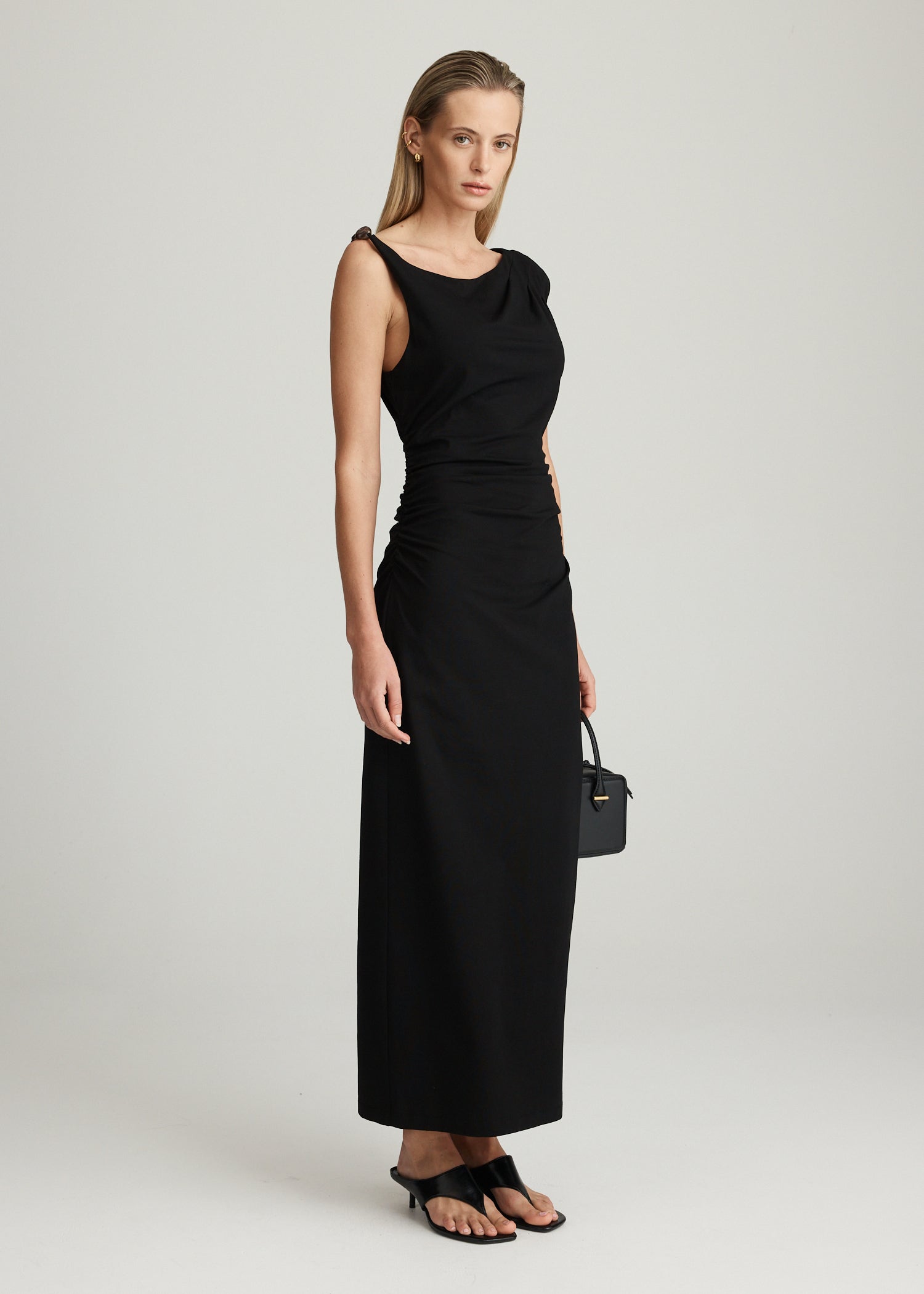 AERA DRAPED DRESS