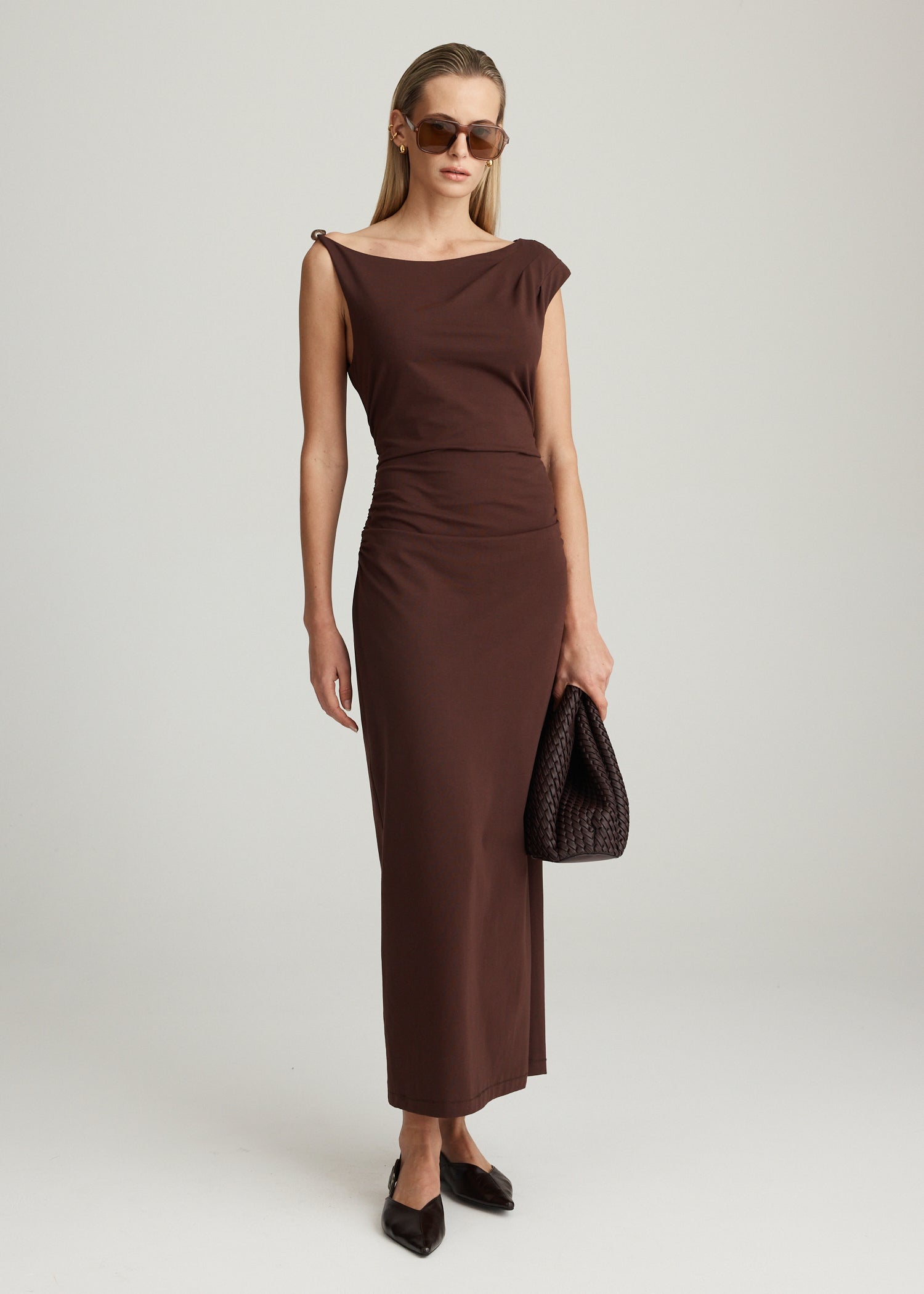 AERA DRAPED DRESS