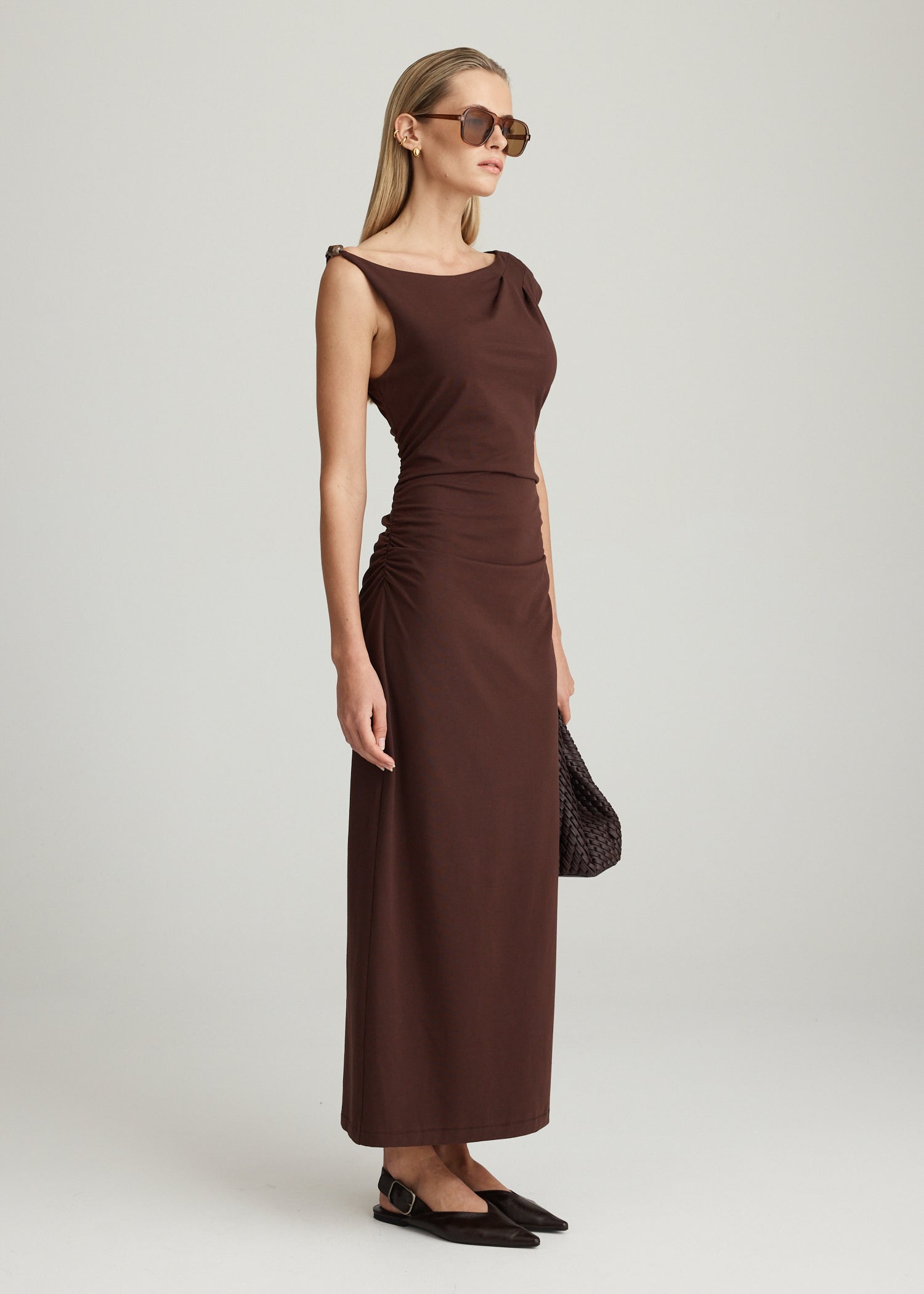 AERA DRAPED DRESS