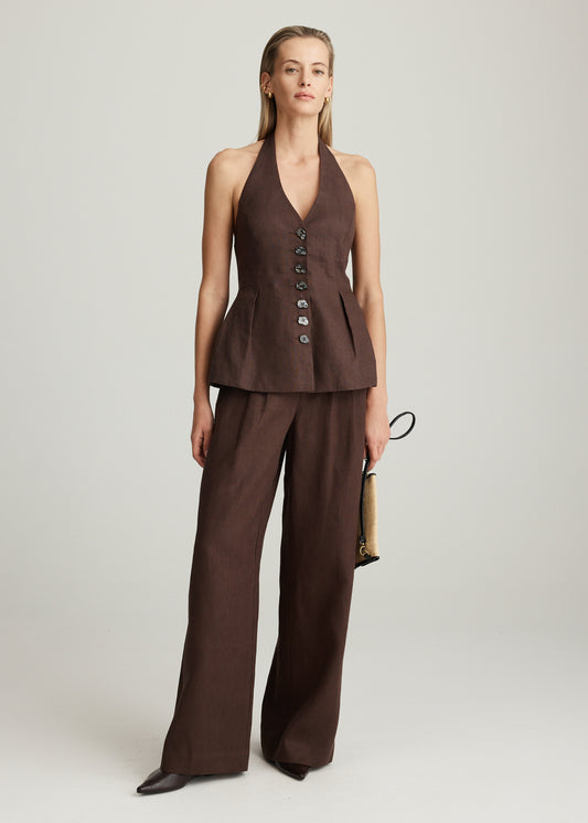 LUCIA LINEN VEST