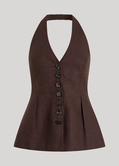 LUCIA LINEN VEST